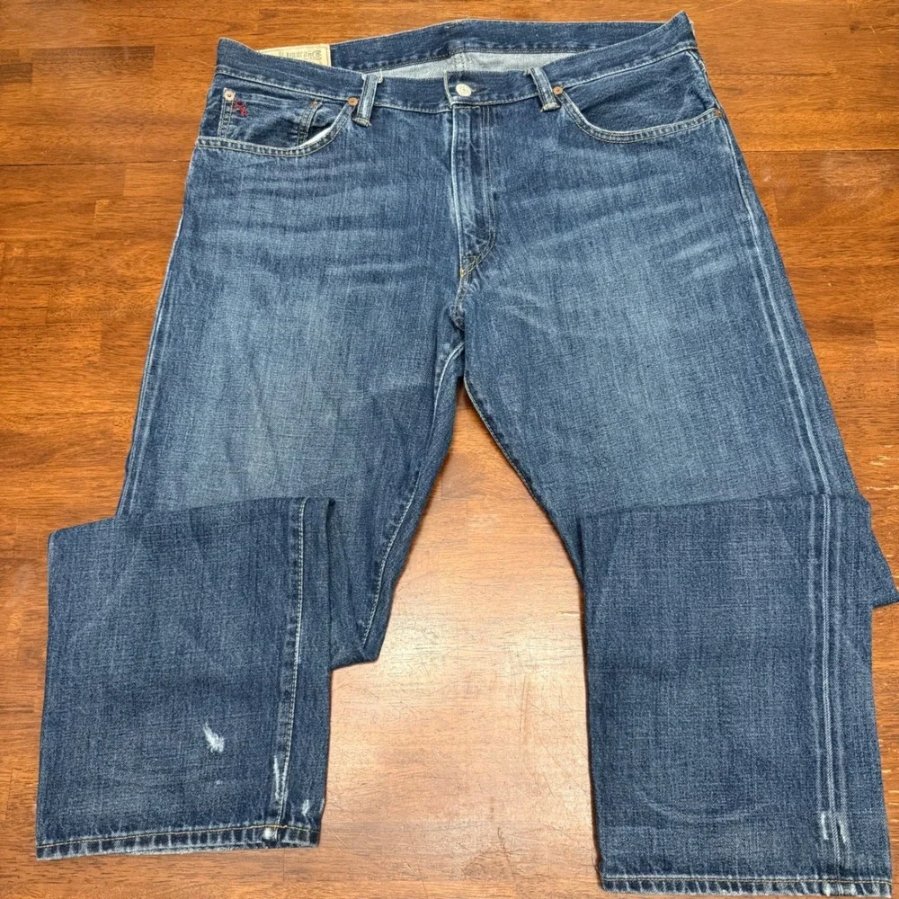 Polo Ralph Lauren Jeans Mens 36x30 Blue Medium Wash Straight Leg 100%‎ Cotton